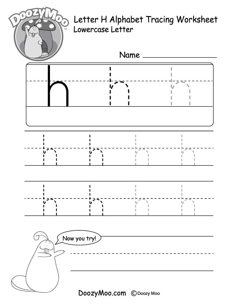 printable letter h worksheets
