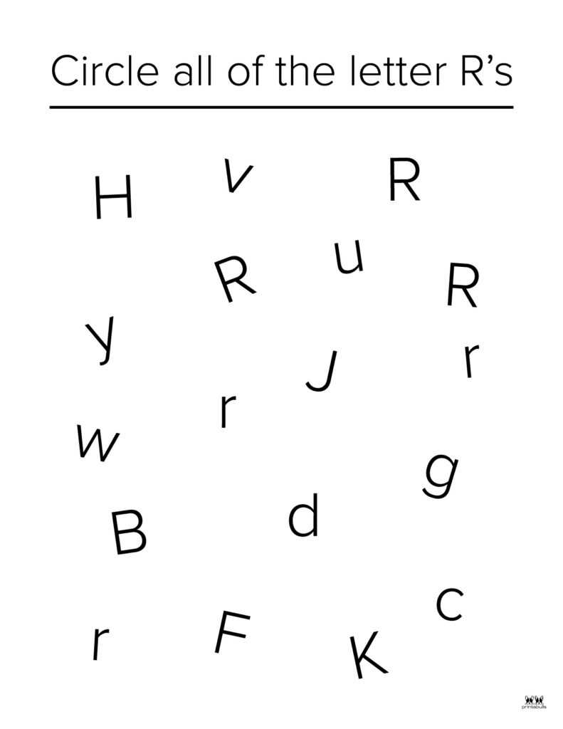 printable letter r printable letter r