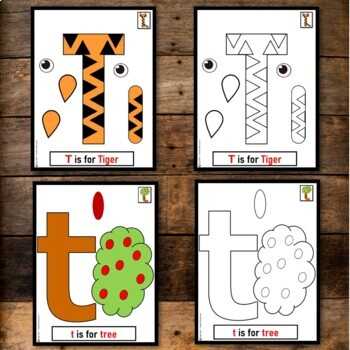 printable letter t crafts