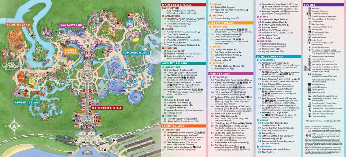 printable list of rides at disney world 2023