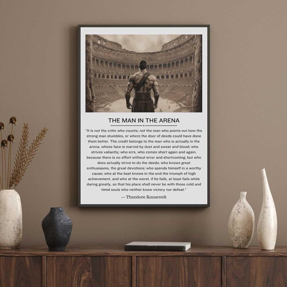 printable man in the arena quote printable man in the arena quote