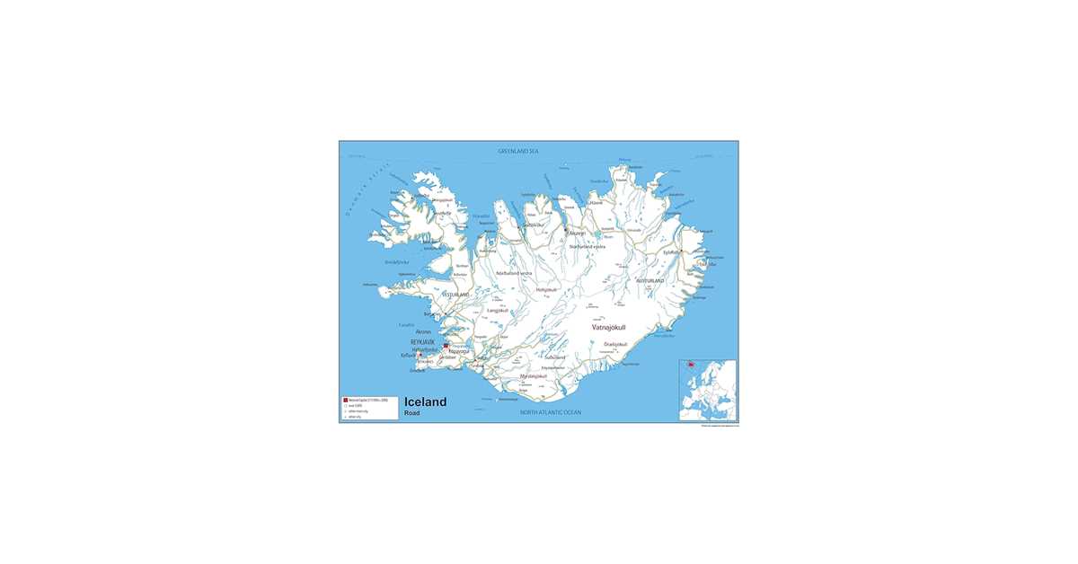 printable map iceland printable map iceland
