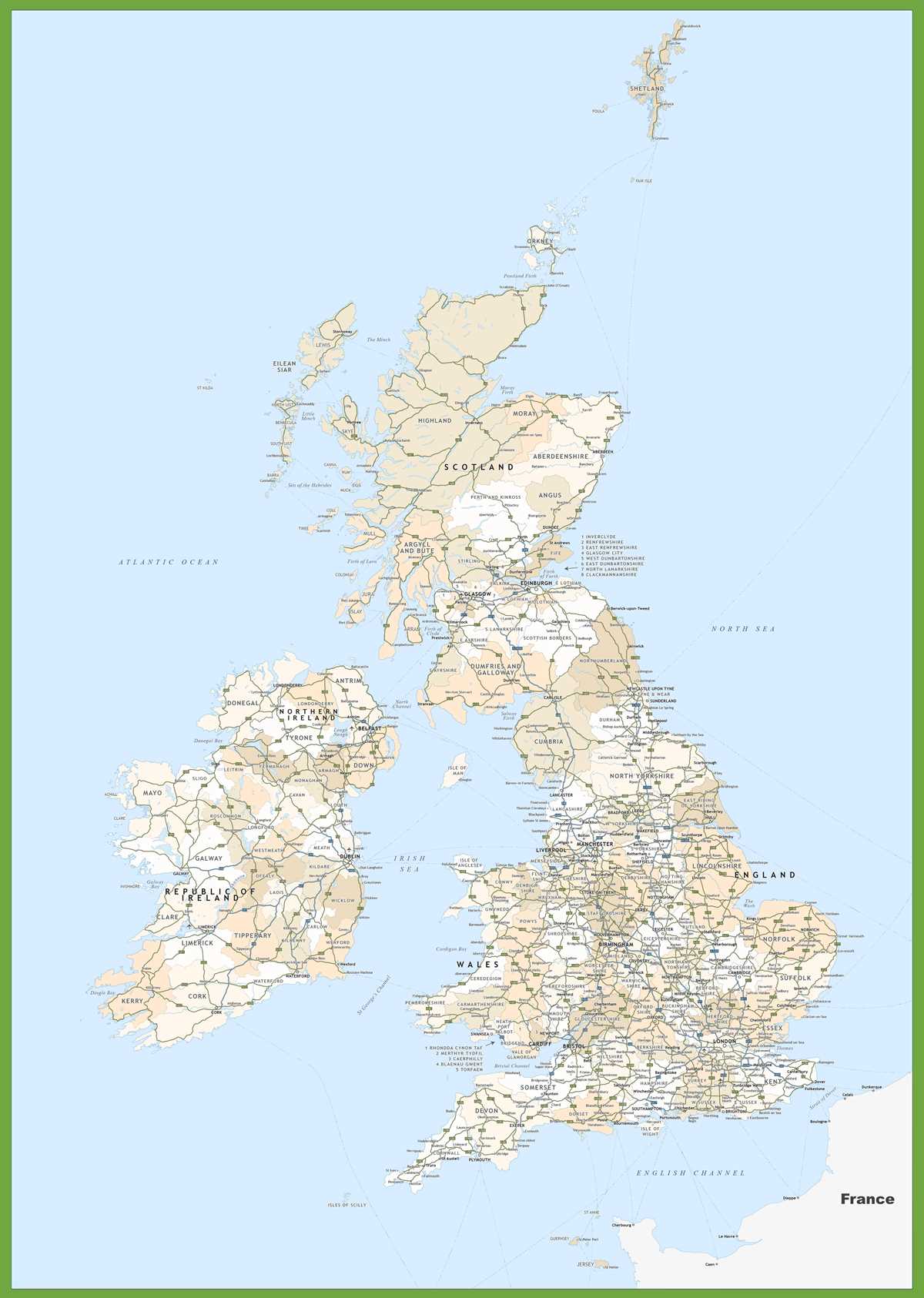 printable map of ireland with cities printable map of ireland with cities