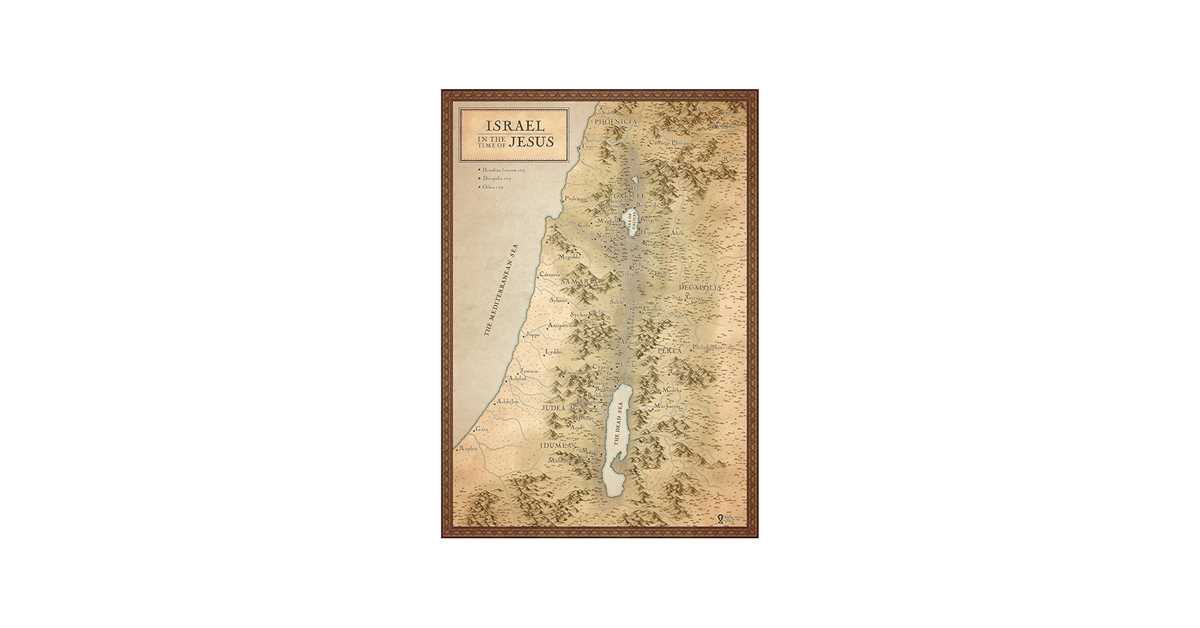 printable map of israel in jesus time