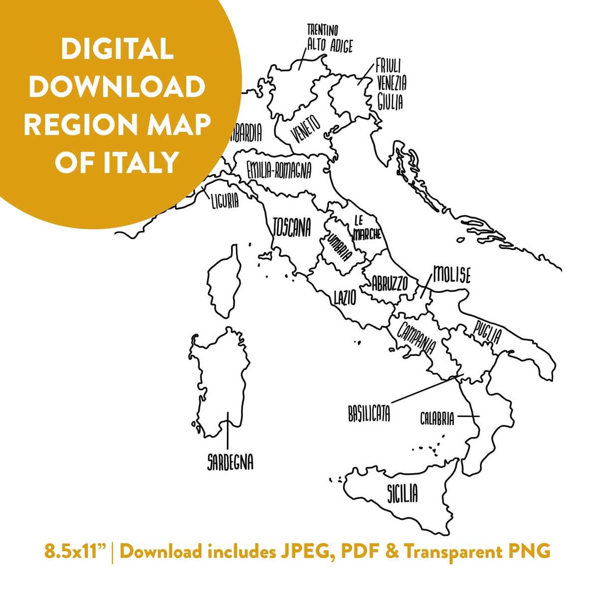 printable map of italy printable map of italy