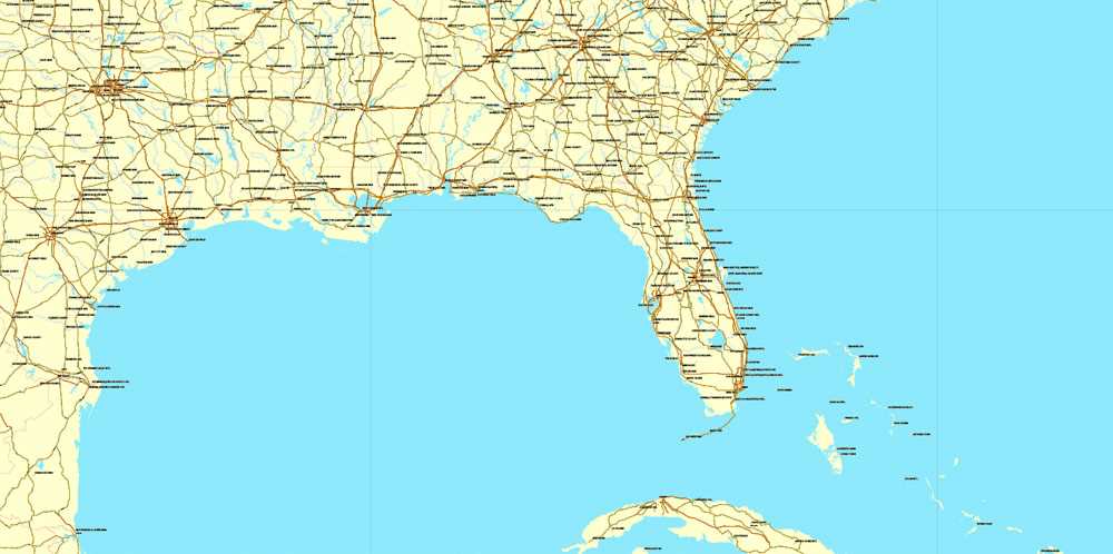 printable map of southeast united states printable map of southeast united states