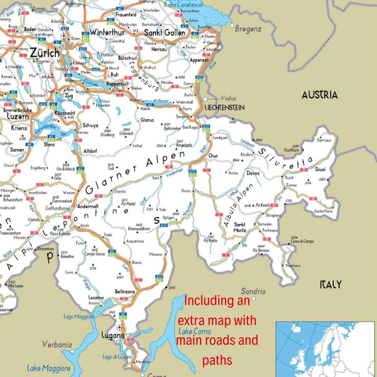 printable map of switzerland printable map of switzerland