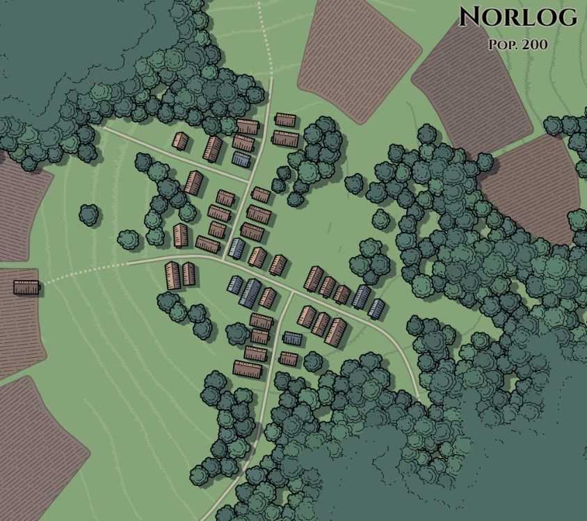 printable map of the villages with village names