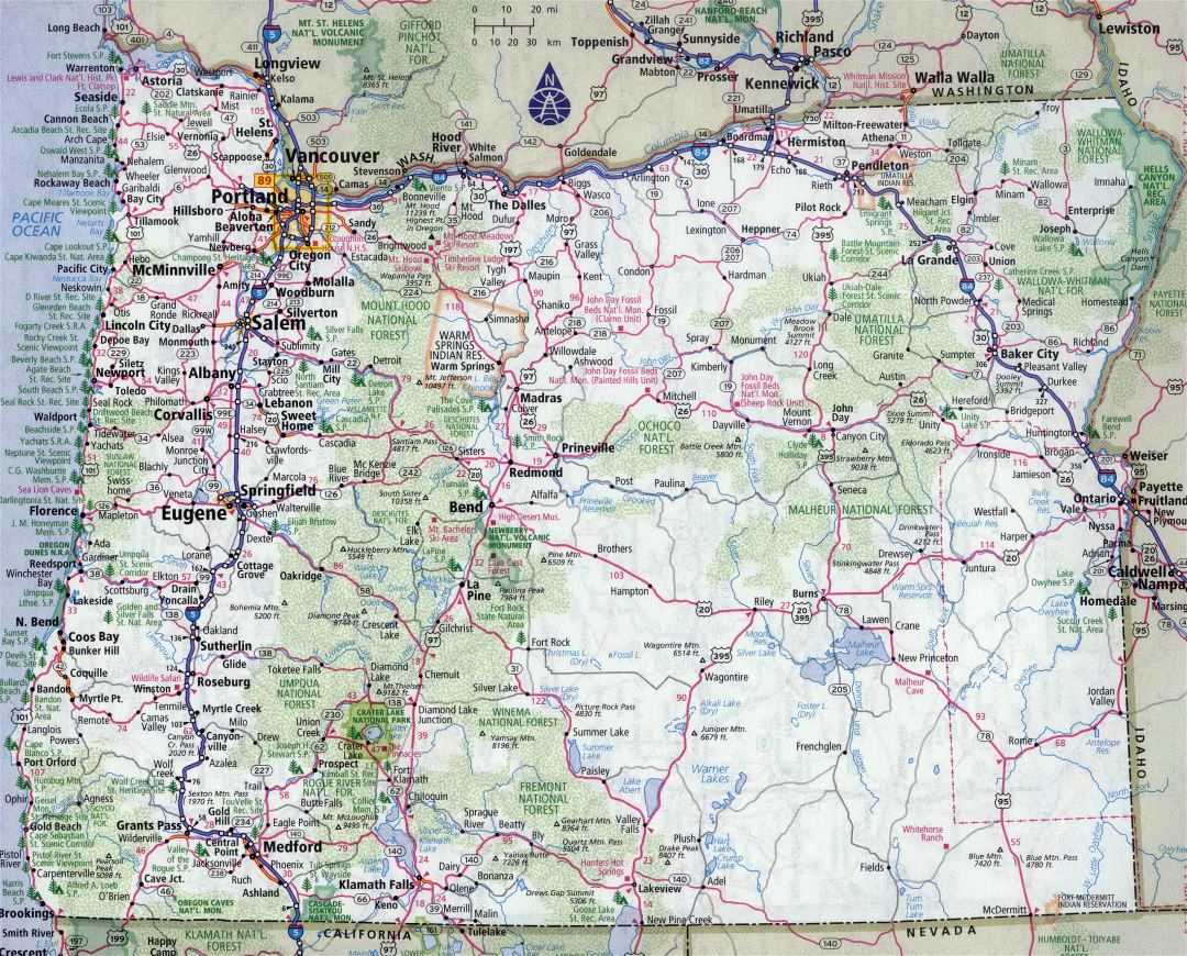 printable map oregon printable map oregon