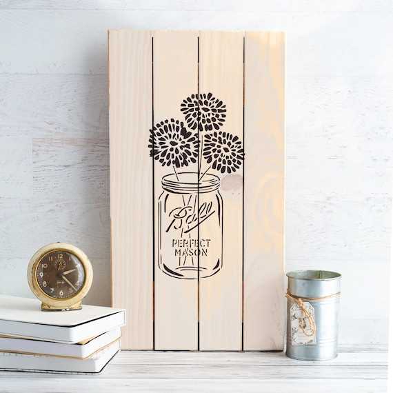 printable mason jar stencil printable mason jar stencil