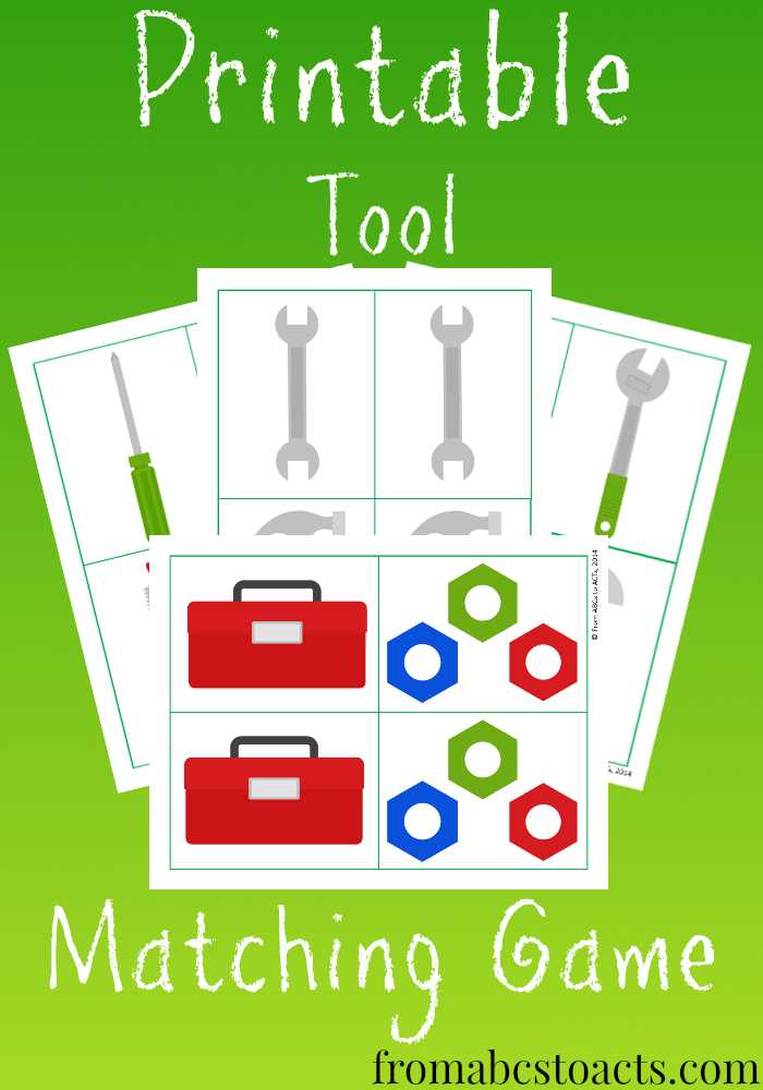 printable matching games for toddlers