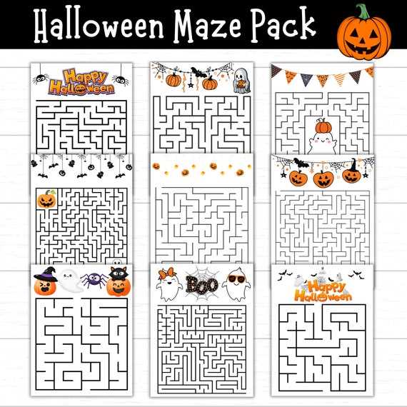 printable maze halloween printable maze halloween