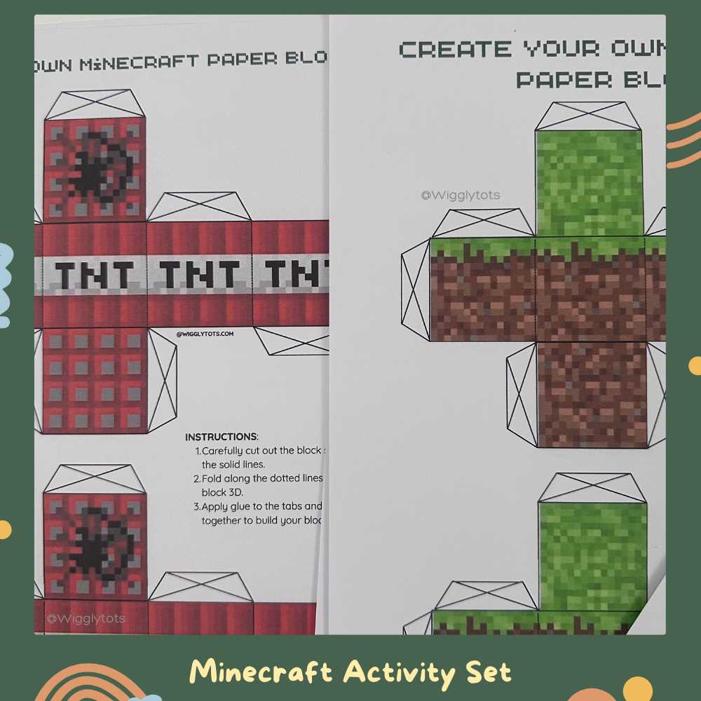 printable minecraft activity sheets