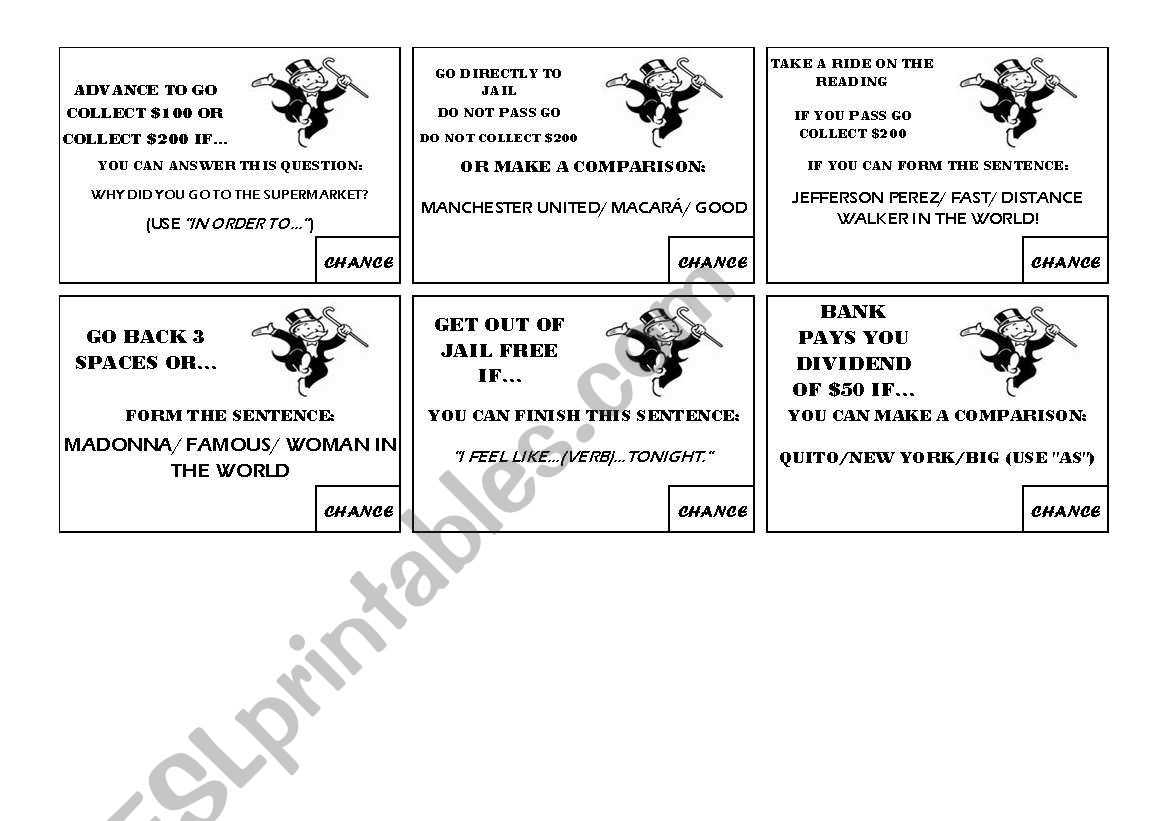 printable monopoly chance cards printable monopoly chance cards