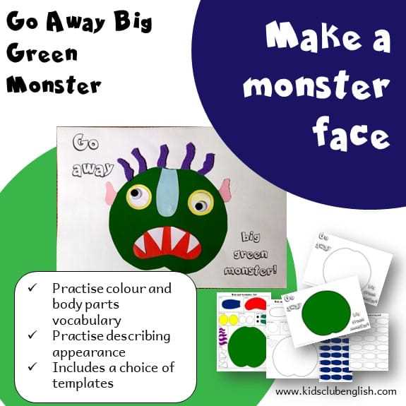 printable monster faces printable monster faces