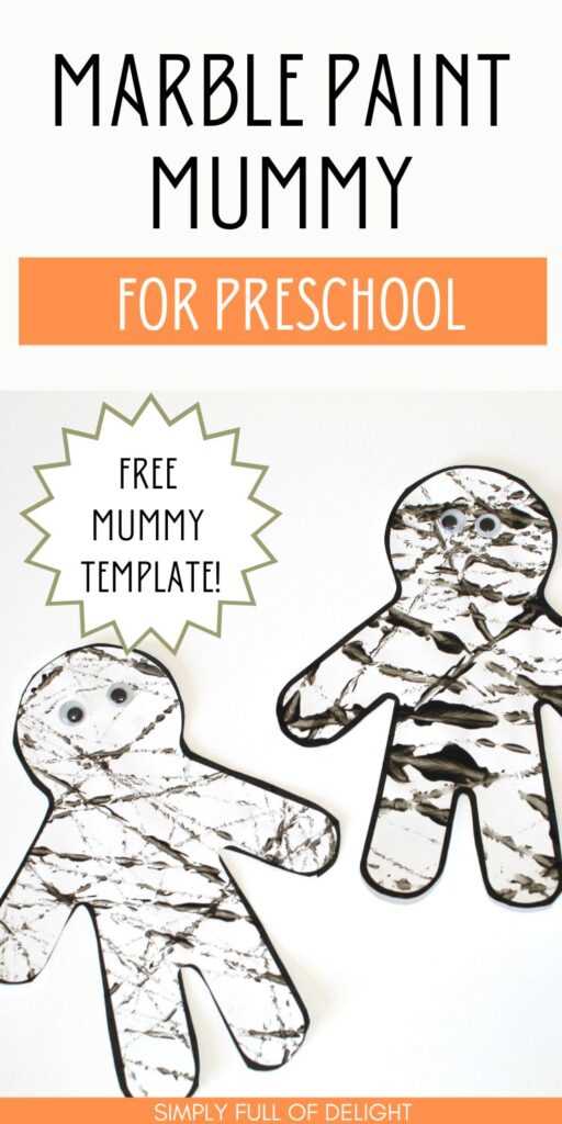 printable mummy craft template printable mummy craft template
