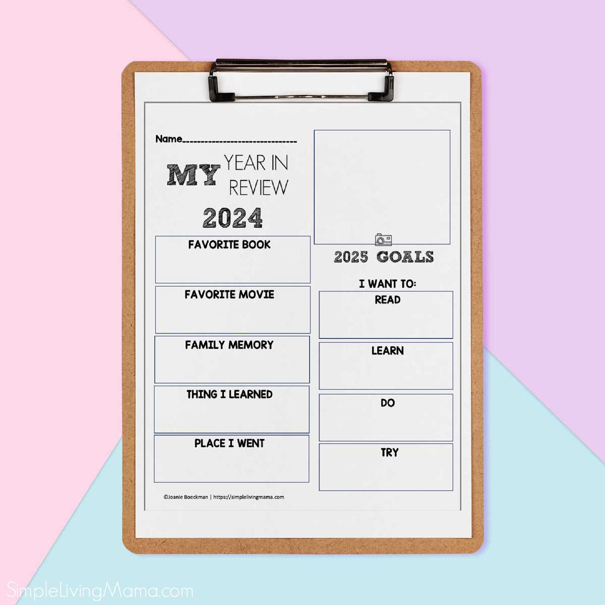 printable new years activities
