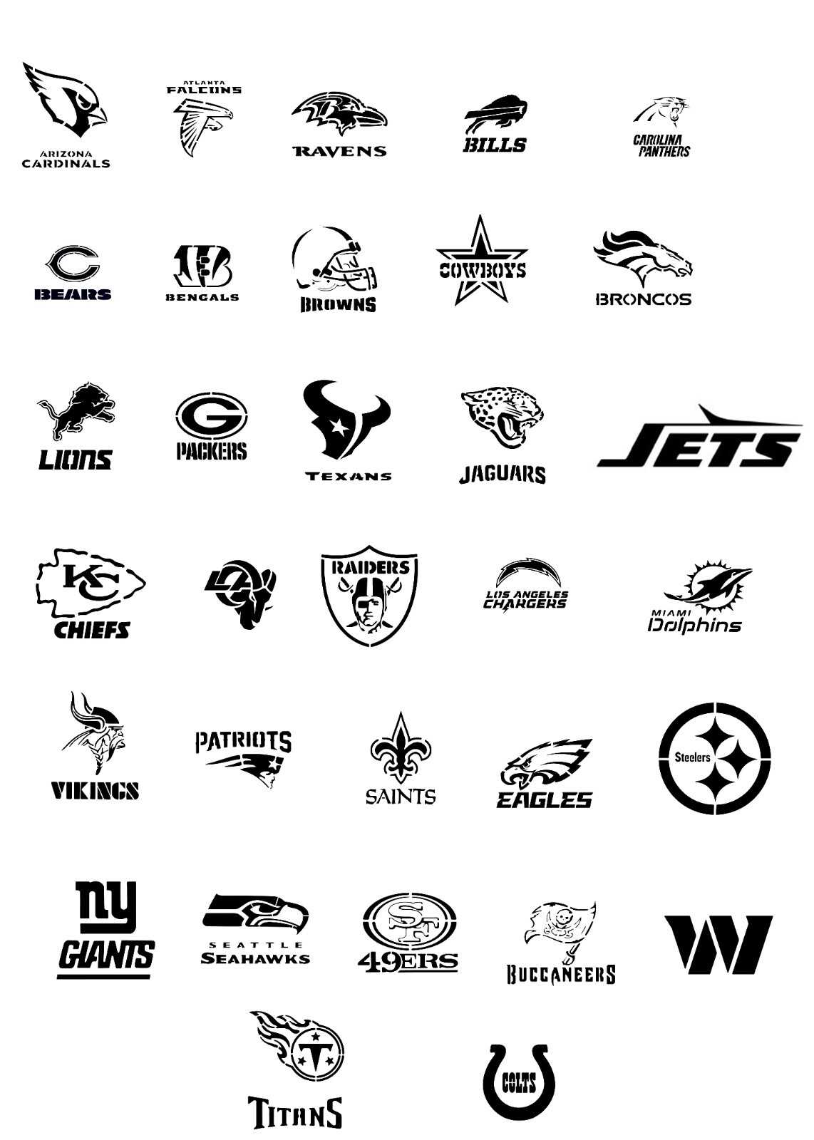 printable nfl team logos printable nfl team logos