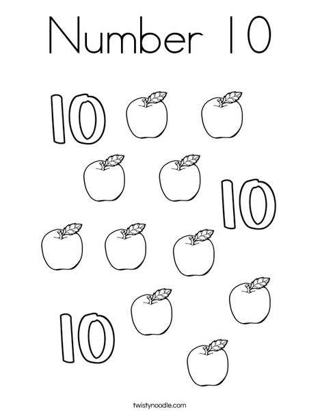 printable number 10 printable number 10