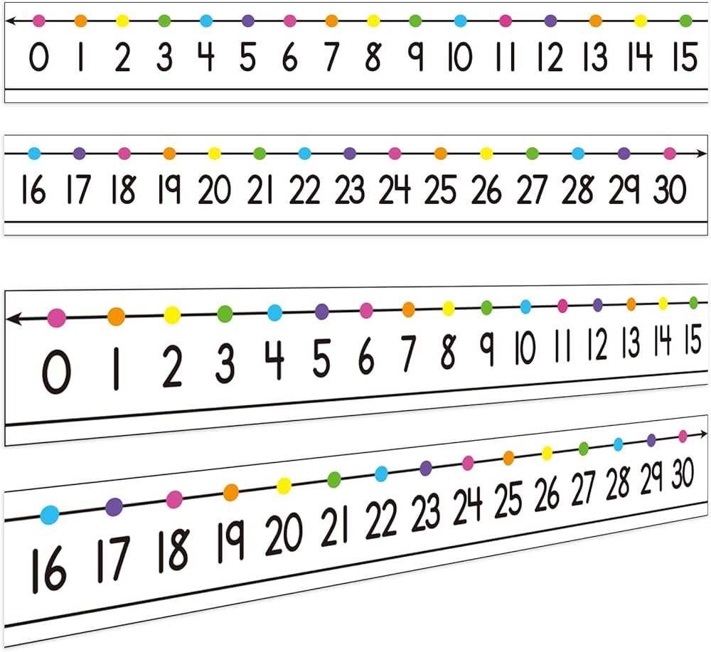 printable number lines to 20 printable number lines to 20