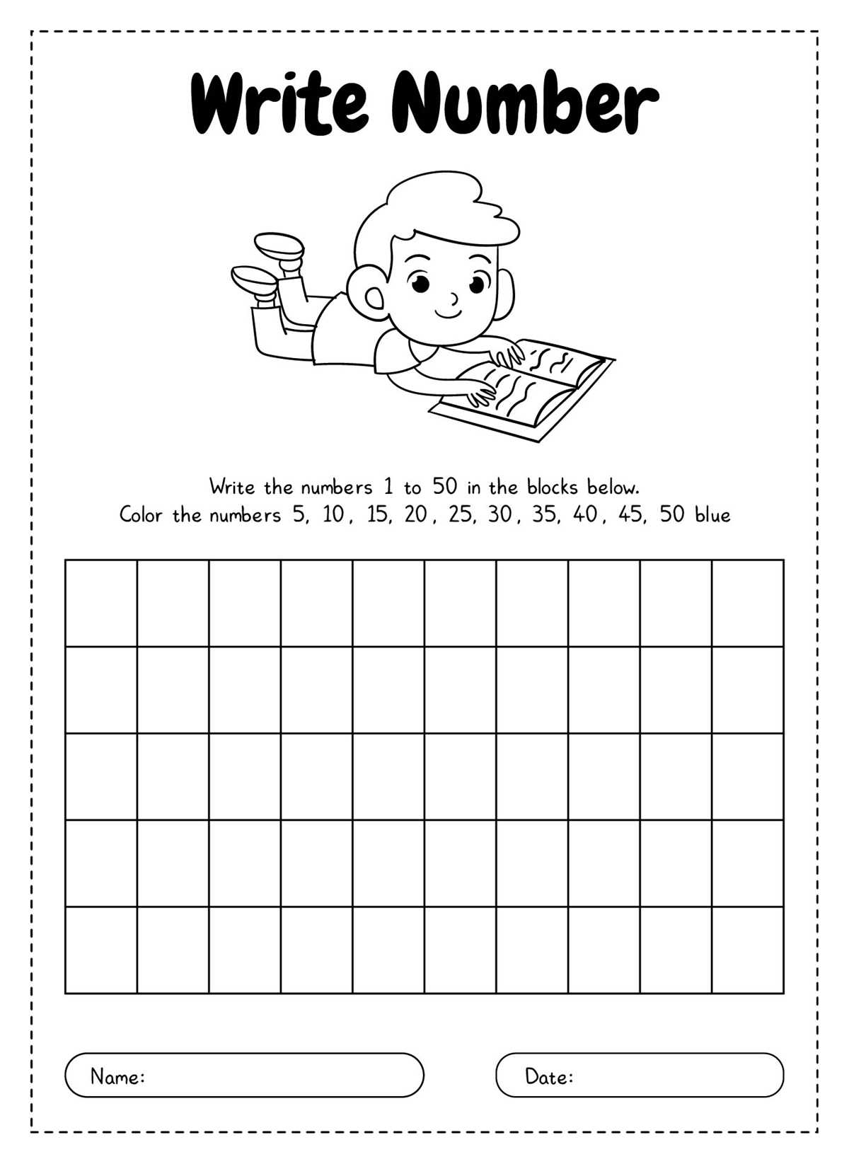 printable numbers 1 50 chart printable numbers 1 50 chart