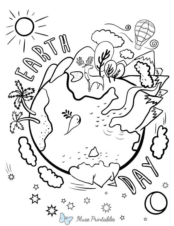 printable of earth