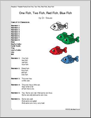 printable one fish two fish