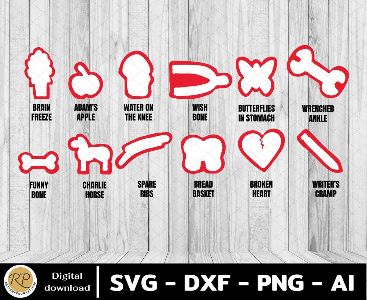 printable operation game pieces printable operation game pieces