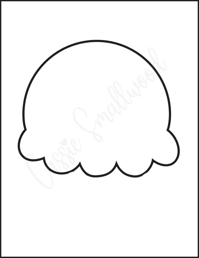 printable outline ice cream cone template printable outline ice cream cone template