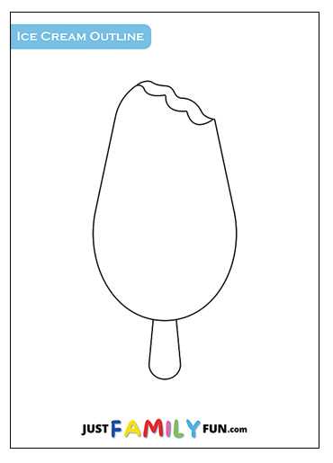 printable outline ice cream cone template printable outline ice cream cone template
