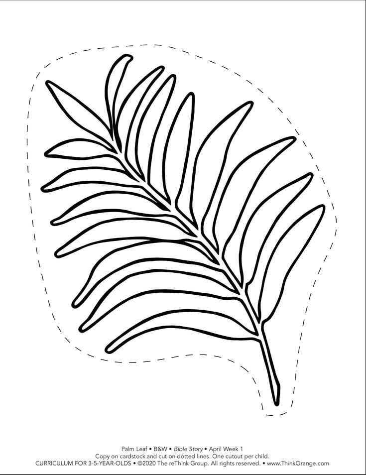 printable palm branch template printable palm branch template