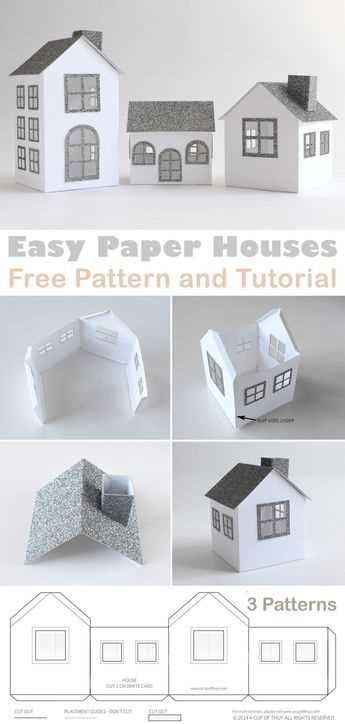 printable paper houses