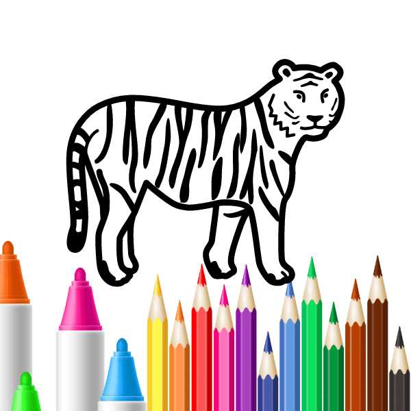 printable picture of a tiger