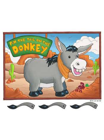 printable pin the tail on the donkey game