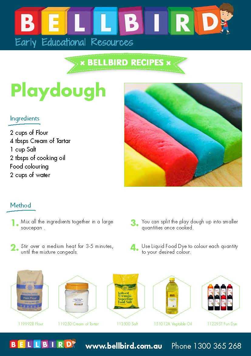 printable playdough recipe
