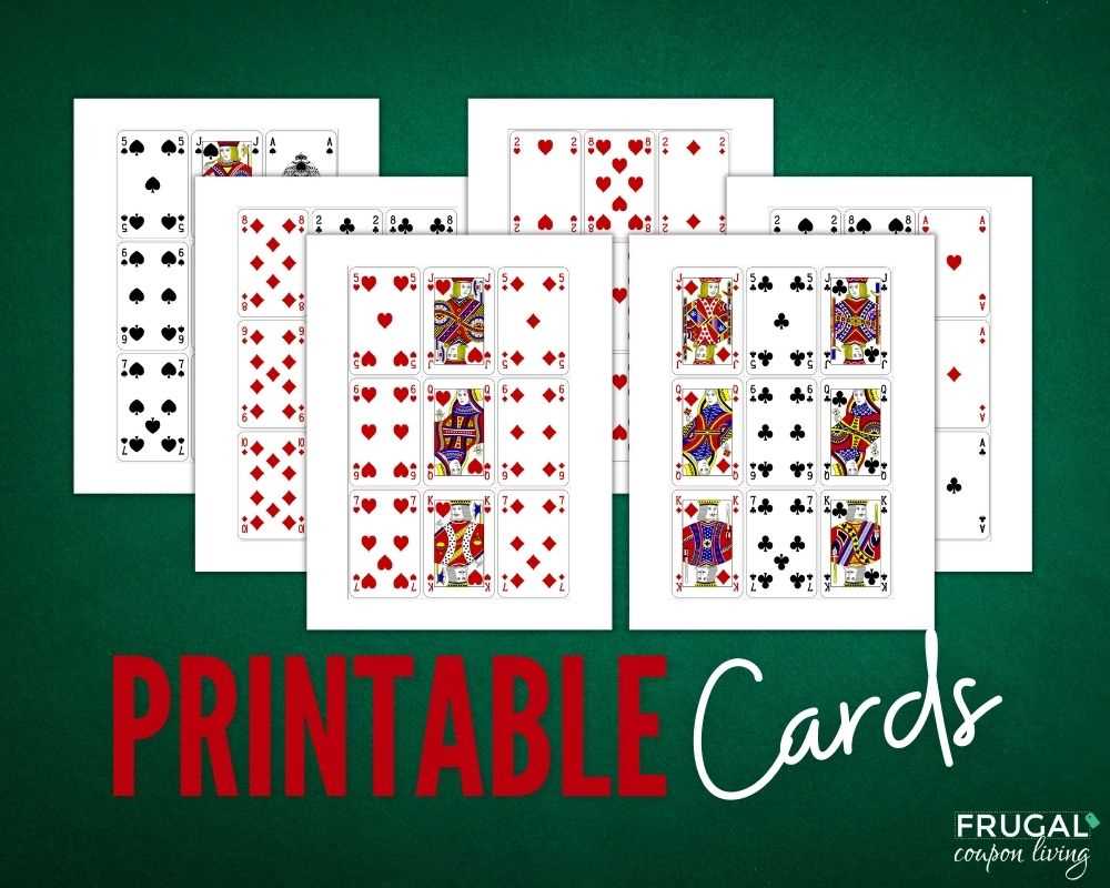 printable poker cards printable poker cards