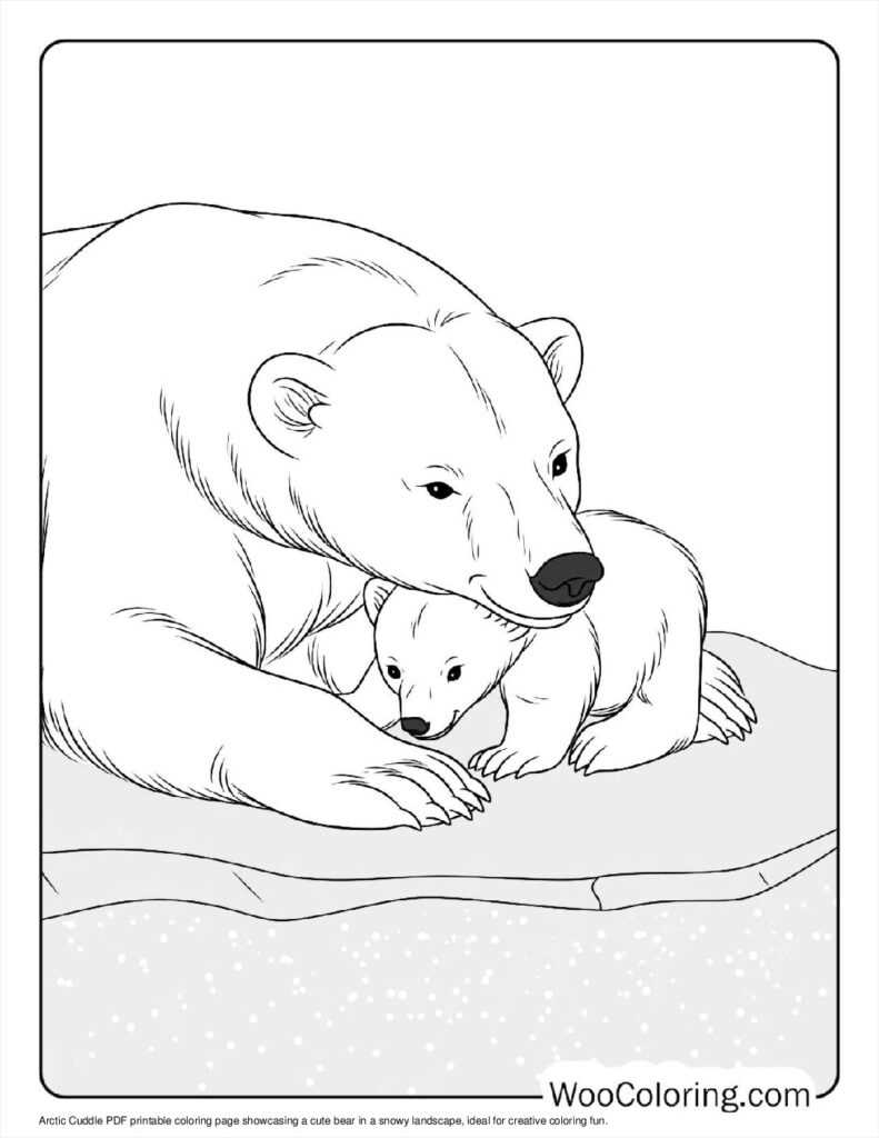 printable polar bear coloring pages