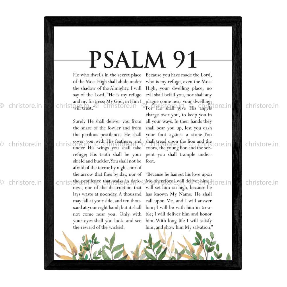 printable psalm 91 prayer