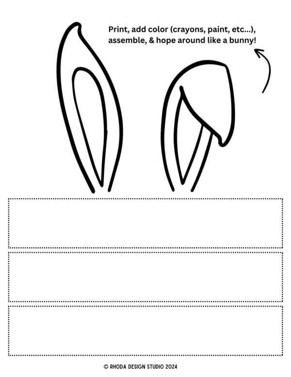 printable rabbit ears printable rabbit ears