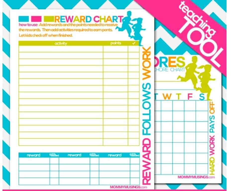 printable responsibility chart template printable responsibility chart template