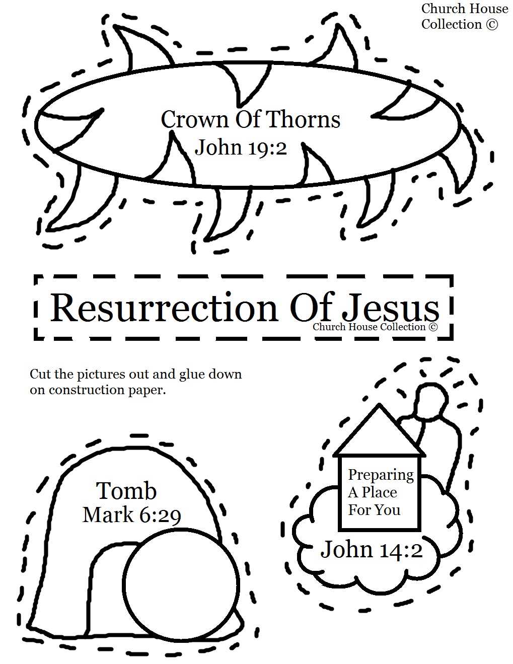 printable resurrection craft printable resurrection craft