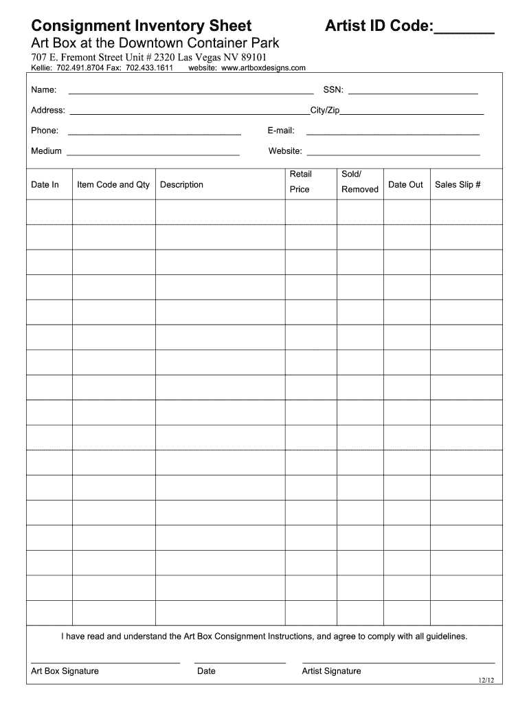 printable retail consignment agreement printable retail consignment agreement