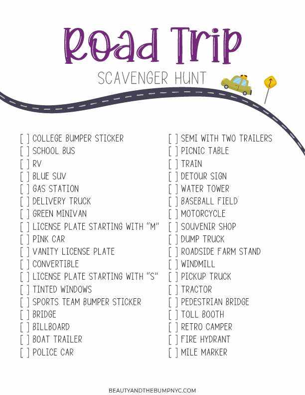 printable road trip games printable road trip games