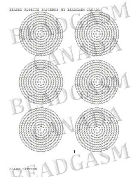 printable rosette beading graph paper