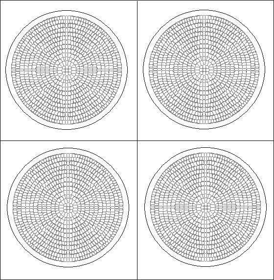 printable rosette beading graph paper