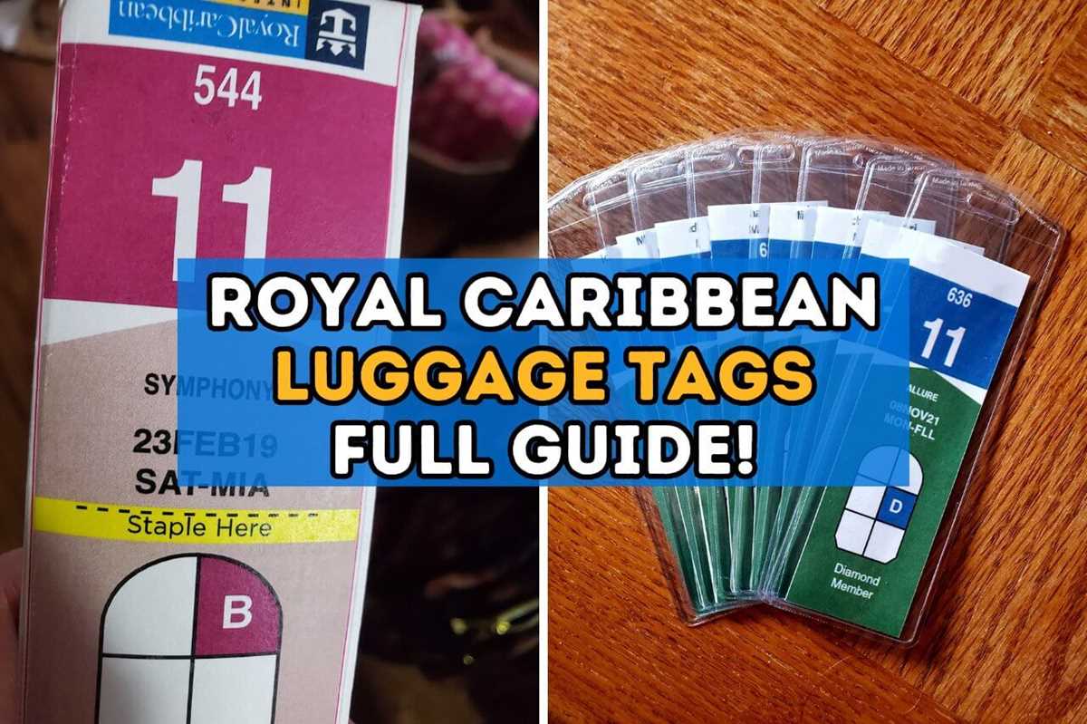 printable royal caribbean luggage tags