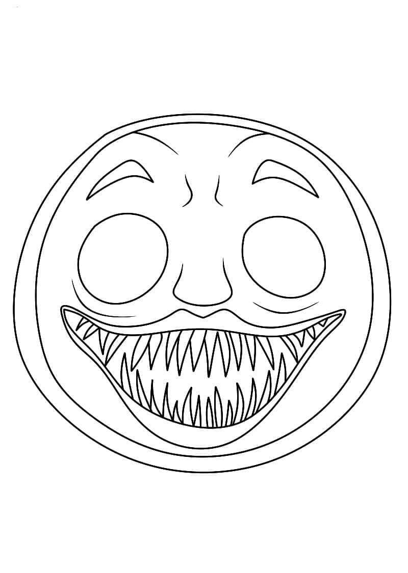 printable scary face
