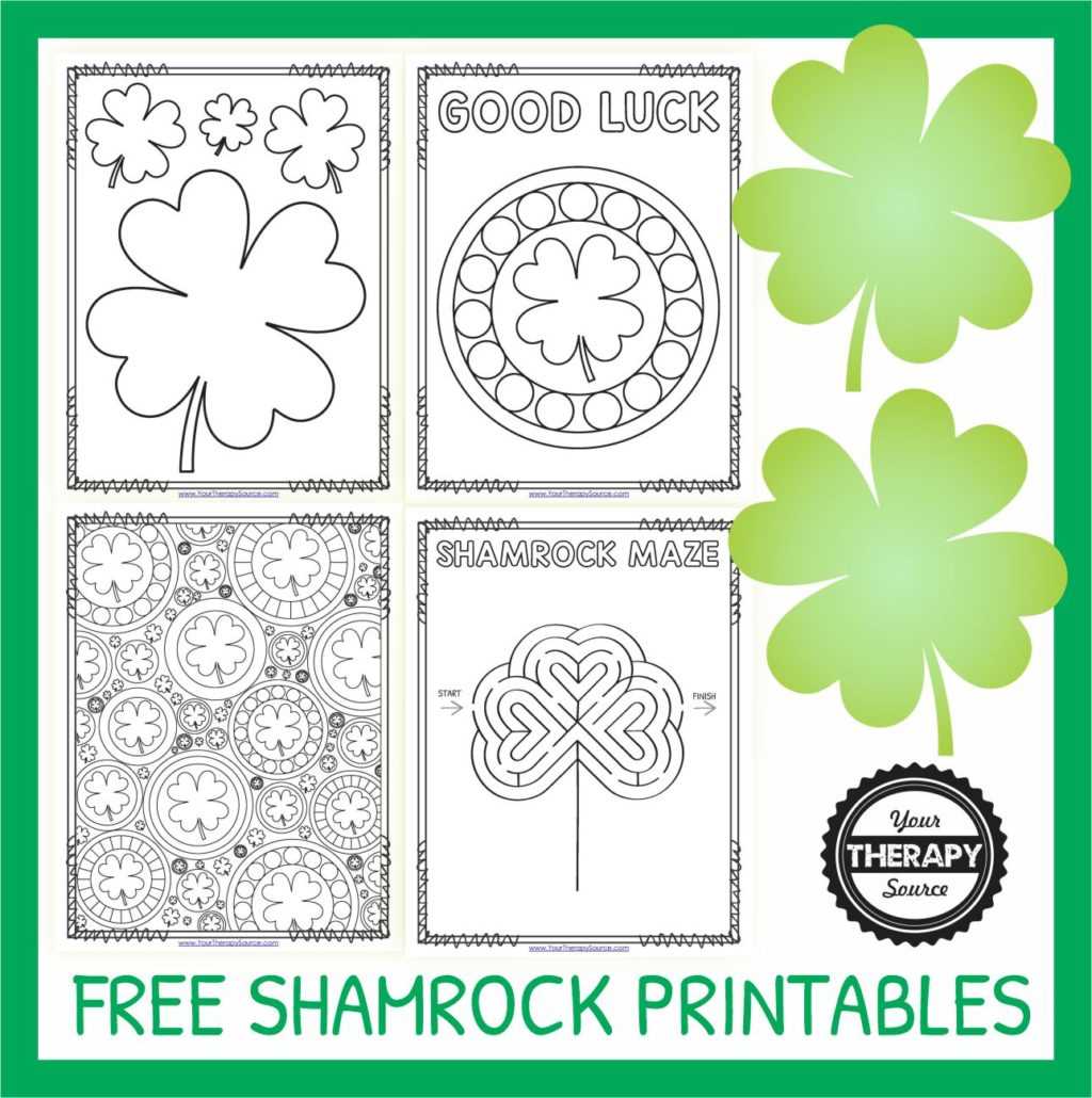printable shamrock pictures printable shamrock pictures