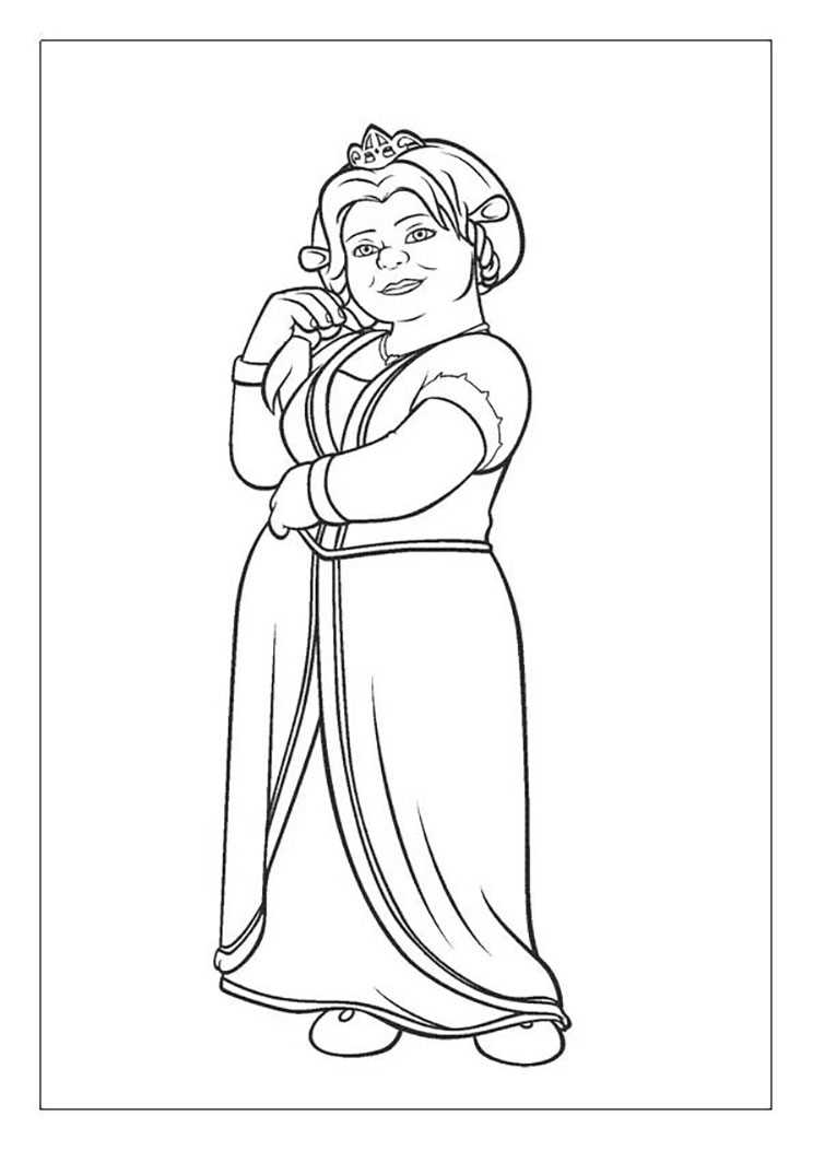 printable shrek coloring pages