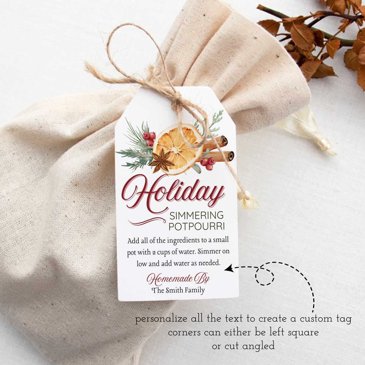 printable simmer pot tags free